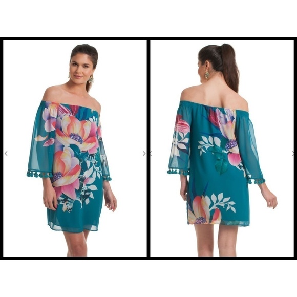 💕TRINA TURK💕 Amaris Floral Tropical Shift Dress - Picture 1 of 8